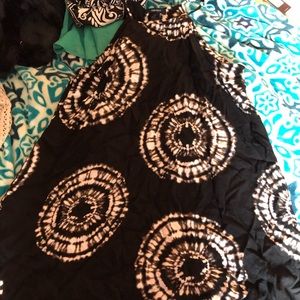 Black and white tie dye dress size S